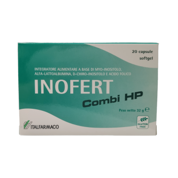Inofert Combi HP 20 Capsule Softgel - Integratore alimentare per ovaio policistico Inofert Combi HP 20 Capsule Softgel - Integratore alimentare per ovaio policistico