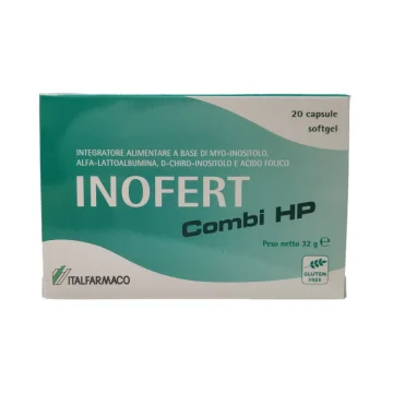 Inofert Combi HP 20 Capsule Softgel - Integratore alimentare per ovaio policistico Inofert Combi HP 20 Capsule Softgel - Integratore alimentare per ovaio policistico