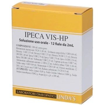 IPECA VIS-HP Uso orale 12 fiale da 2ml Medicinale Omeopatico
