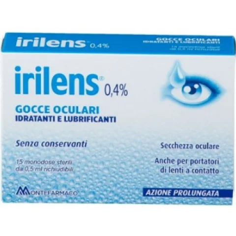 Irilens Gocce Oculari Idratanti e Lubrificanti 10 flaconcini monodose Irilens Gocce Oculari Idratanti e Lubrificanti 10 flaconcini monodose