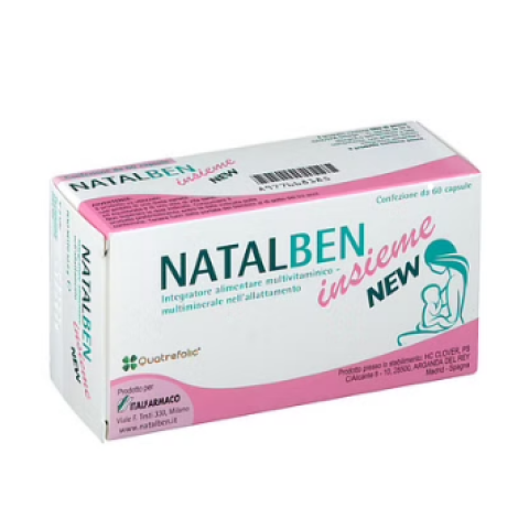 Natalben Insieme New 60 Capsule - Integratore alimentare per l'allattamento Natalben Insieme New 60 Capsule - Integratore alimentare per l'allattamento