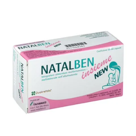 Natalben Insieme New 60 Capsule - Integratore alimentare per l'allattamento