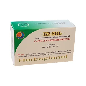 K2 SOL 48 CAPSULE INTEGRATORE ALIMENTARE VITAMINA K2 K2 SOL 48 CAPSULE INTEGRATORE ALIMENTARE VITAMINA K2
