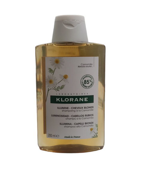 Klorane Shampoo Camomilla 200 ml - Per capelli biondi