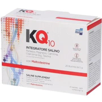 KQ10 Integratore di magnesio, potassio, carnitina, coenzima Q10 e taurina 20 bustine