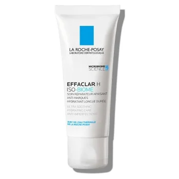 La Roche Posay Effaclar H ISO Biome Crema Detergente Lenitiva e Idratante per Pelle Grassa a Tendenza Acneica 40 ml