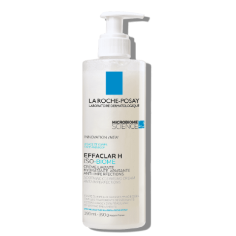La Roche Posay Effaclar H Iso Biome 400 ml Crema Detergente per Pelle Grassa a Tendenza Acneica La Roche Posay Effaclar H Iso Biome 400 ml Crema Detergente per Pelle Grassa a Tendenza Acneica