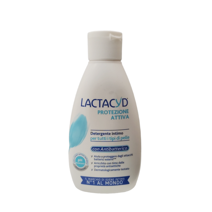 Lactacyd Protezione Attiva Detergente Intimo Antibatterico per Tutti i Tipi di Pelle 200 ml