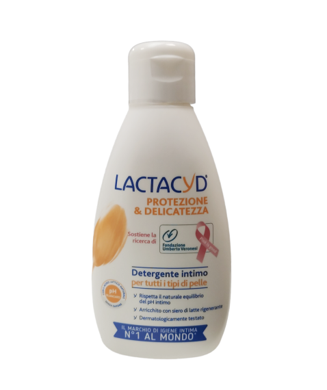 Lactacyd Protezione & Delicatezza Detergente Intimo per Tutti i Tipi di Pelle 200 ml