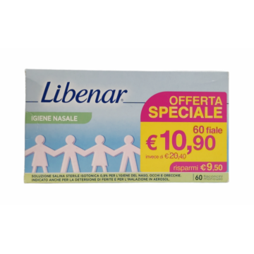 Libenar Igiene Nasale 60 Flaconcini Monouso da 5 ml