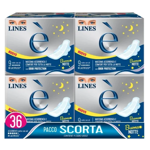 Lines E' Quadri Notte 4x36pz Lines E' Quadri Notte 4x36pz