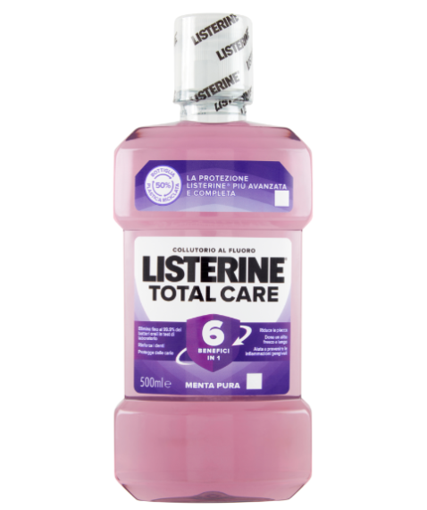 Listerine Total Care Collutorio al Fluoro 500ml