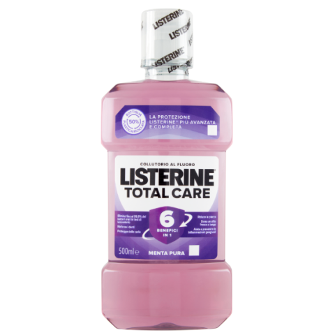 Listerine Total Care Collutorio al Fluoro 500ml Listerine Total Care Collutorio al Fluoro 500ml
