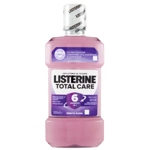 Listerine Total Care Collutorio al Fluoro 500ml Listerine Total Care Collutorio al Fluoro 500ml