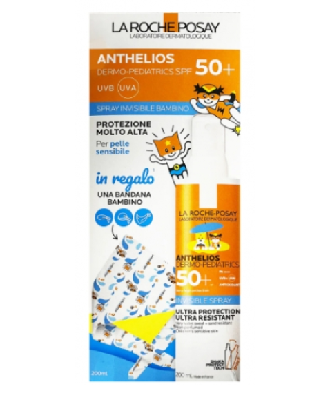 Anthelios Dermo Pediatrics Spray Invisibile SPF50+ Bambini 200 ml + Bandana