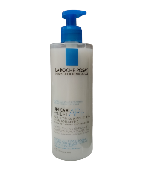 La Roche Posay Lipikar Syndet AP+  400 ml - Crema Detergente per Pelle Molto Secca e a Tendenza Atopica