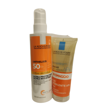 La Roche Posay Kit 1 Anthelios Spray Invisibile SPF50+ 200ml + 1 Lipikar Olio Detergente AP+ 100 ml
