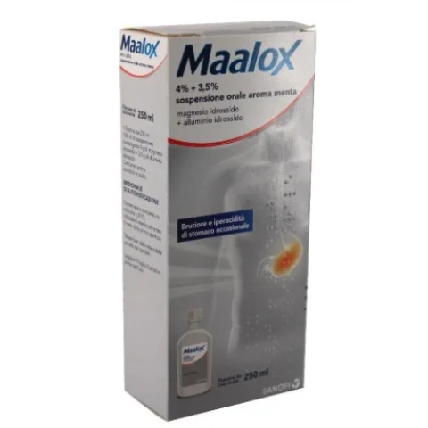 MAALOX SOSPENSIONE ORALE 250ML 4%+3,5%