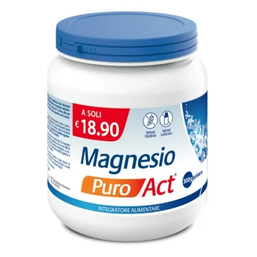 MAGNESIO Puro ACT Integratore in Polvere 300 grammi