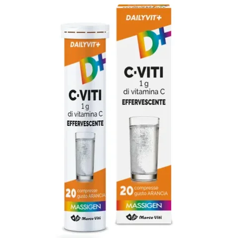 Massigen Dailyvit+ Vitamina C 20 Compresse Effervescenti - Integratore alimentare