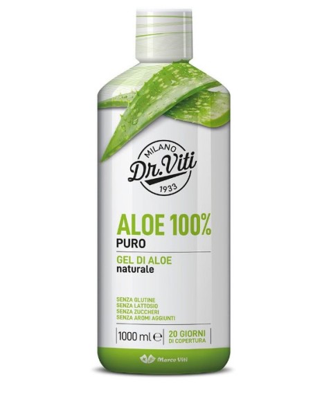  Aloe 100% Puro Azione Depurativa e Lenitiva 1000 ml - Succo di aloe