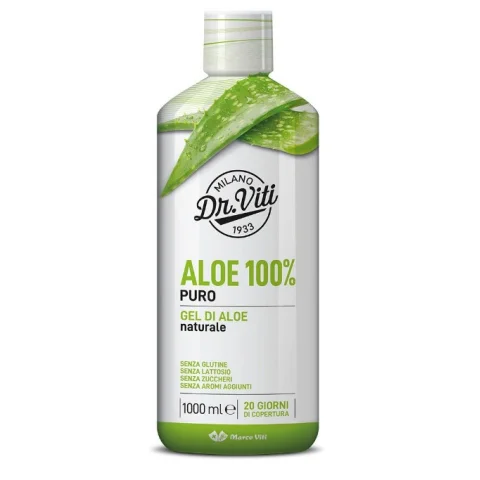 Aloe 100% Puro Azione Depurativa e Lenitiva 1000 ml - Succo di aloe