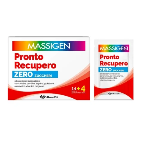 Massigen Pronto Recupero Zero Zuccheri 14+4 bustine Integratore energizzante