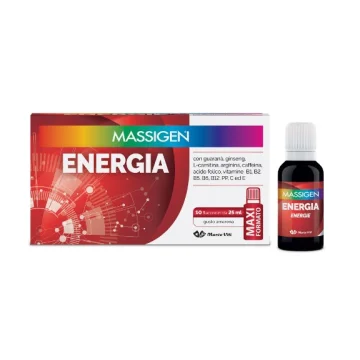 Massigen Energia 10 Flaconcini da 25 ml - Integratore per il fabbisogno energetico