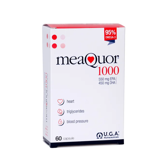 Meaquor 1000 60 Capsule - Integratore per mantenere livelli normali di trigliceridi e pressione arteriosa