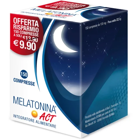 Melatonina Act 1mg 150 Compresse - Integratore per il Sonno