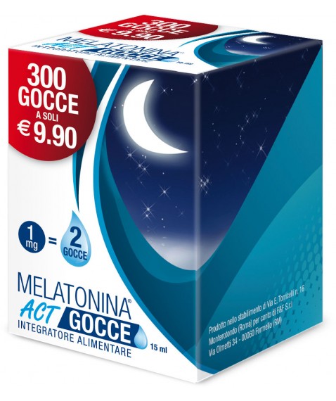 Melatonina Act Gocce 15ml - Integratore per il Sonno