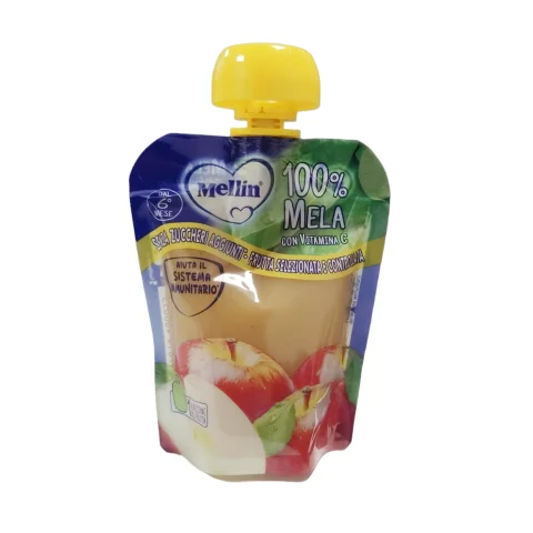 Mellin Merenda 100% Mela con Vitamina C Pouch 90 gr Mellin Merenda 100% Mela con Vitamina C Pouch 90 gr