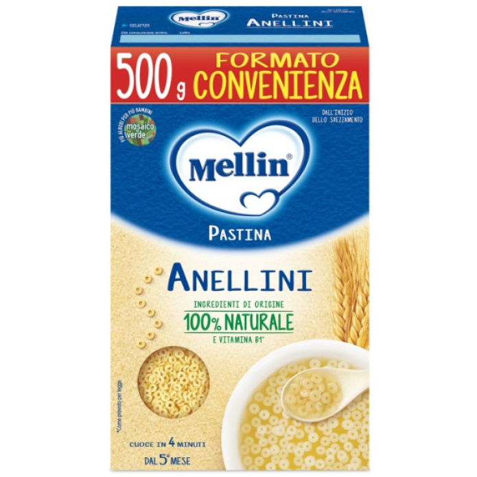 Mellin Pasta Anellini 500 grammi