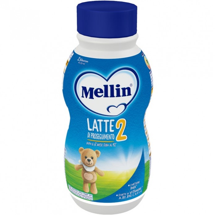 Mellin 2 Latte Liquido 6-12 Mesi 500ml