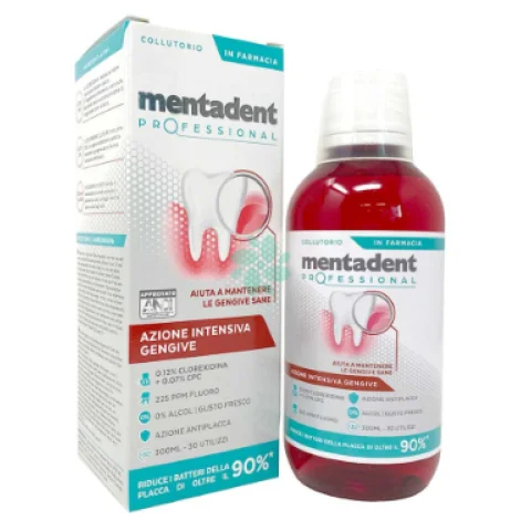 Mentadent Professional Collutorio Clorexidina 0,12% e Cpc 0,07%
