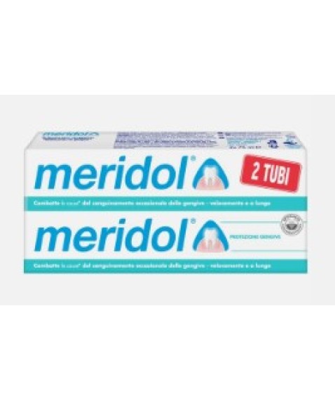 Meridol Dentifricio Protezione Gengive 2 Tubi da 75ml