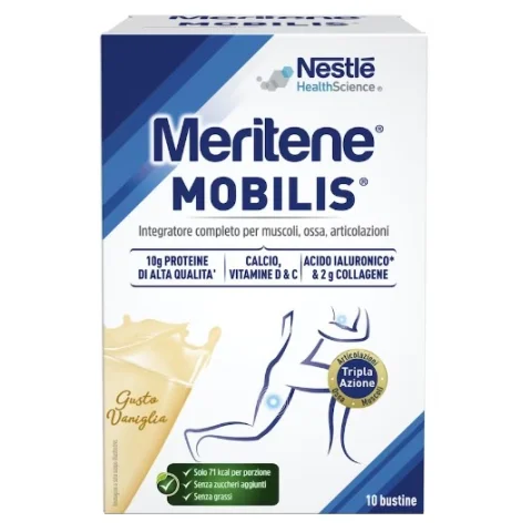Meritene Mobilis Gusto Vaniglia 10 Bustine - Integratore per muscoli ossa articolazioni Meritene Mobilis Gusto Vaniglia 10 Bustine - Integratore per muscoli ossa articolazioni