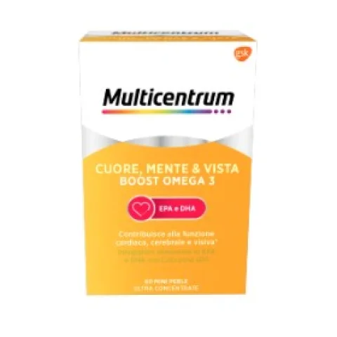 Multicentrum Cuore Mente e Vista Boost Omega3 60 capsule