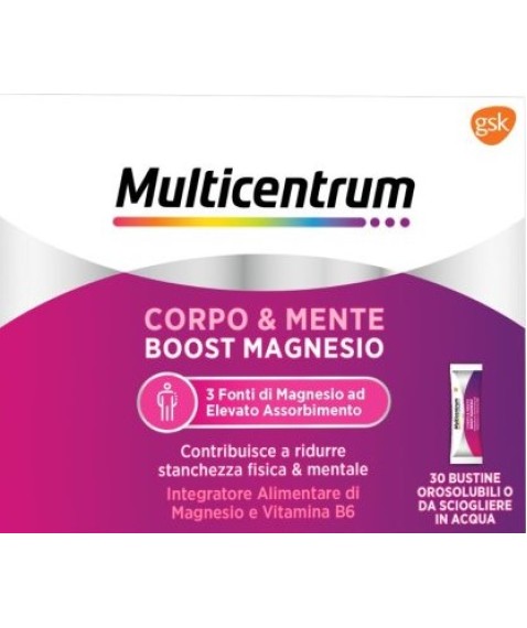 Multicentrum Corpo & Mente Boost Magnesio 30 bustine