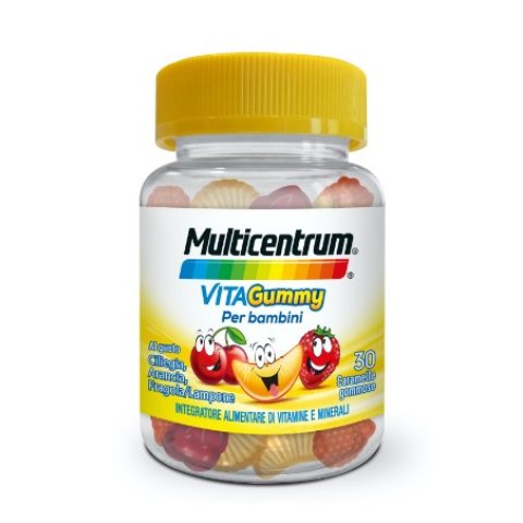 Multicentrum VitaGummy 30 Caramelle Gommose - Integratore alimentare di vitamine e minerali per bambini Multicentrum VitaGummy 30 Caramelle Gommose - Integratore alimentare di vitamine e minerali per bambini