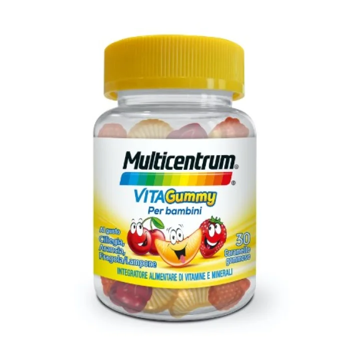 Multicentrum VitaGummy 30 Caramelle Gommose - Integratore alimentare di vitamine e minerali per bambini