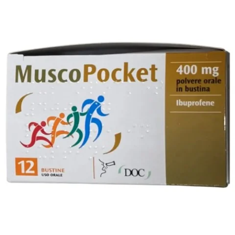 MUSCOPOCKET 12 Bustine Farmaco Ibuprofene MUSCOPOCKET 12 Bustine Farmaco Ibuprofene