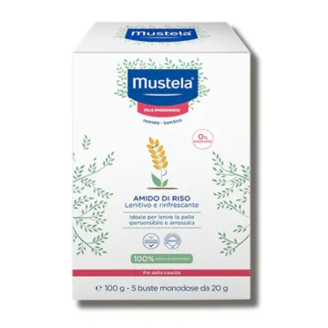 Mustela Amido di Riso &ndash; 5 Bustine Monodose 20 g (100 g)