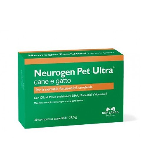 Neurogen Pet Ultra Cane e Gatto 30 Compresse - Per la normale funzionalità cerebrale