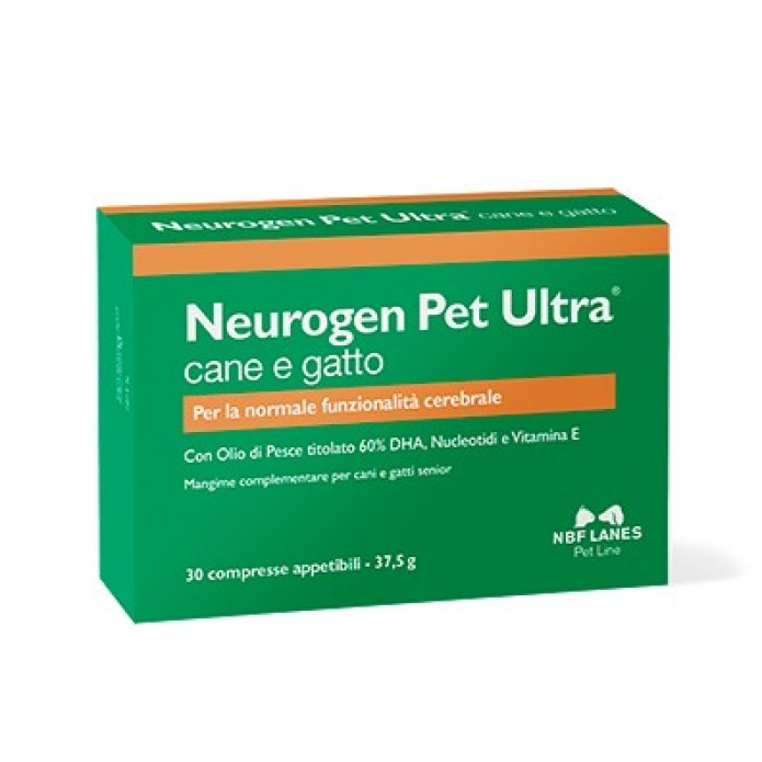 Neurogen Pet Ultra Cane e Gatto 30 Compresse - Per la normale funzionalità cerebrale