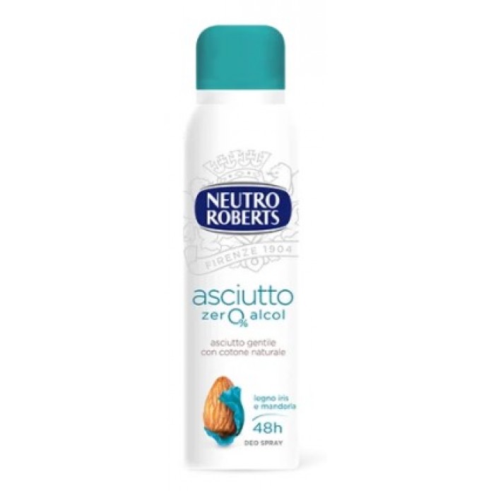Neutro Roberts Deodorante Spray Asciutto Legno Iris/Mandorla 150 ml