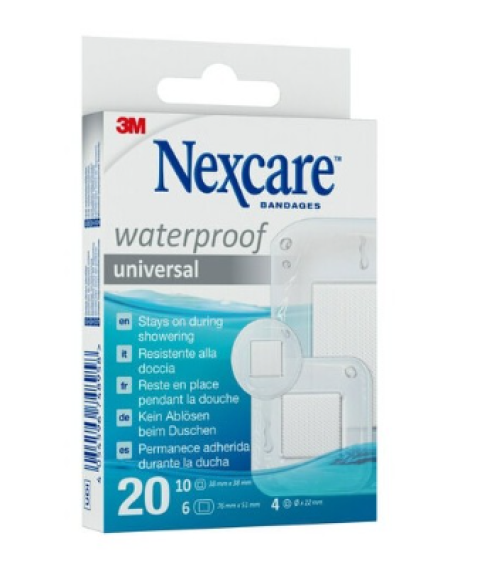 Nexcare Waterproof Univeral 20 cerotti assortiti