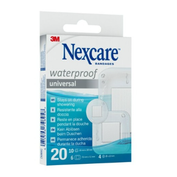 Nexcare Waterproof Univeral 20 cerotti assortiti