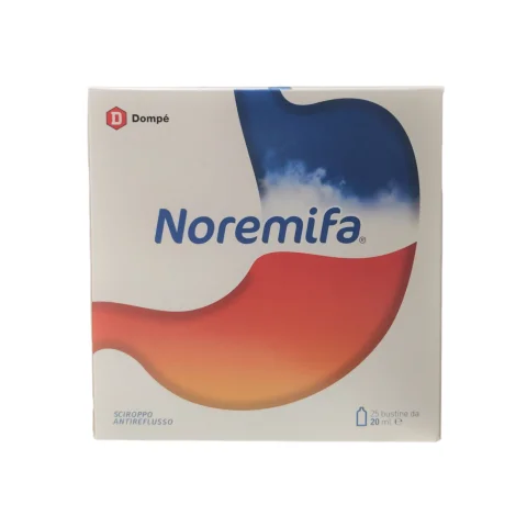 Noremifa 25 Buste da 20 ml - Sciroppo antireflusso Noremifa 25 Buste da 20 ml - Sciroppo antireflusso