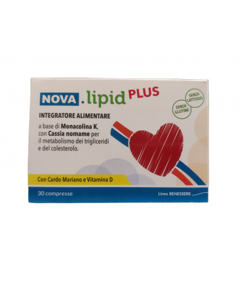 Nova.lipid Plus 30 Compresse - Integratore alimentare per il controllo del colesterolo